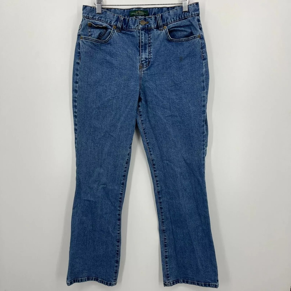 LRL Lauren Jeans Co. Ralph Lauren Jeans Womens 10 Blue Classic Bootcut High Rise
